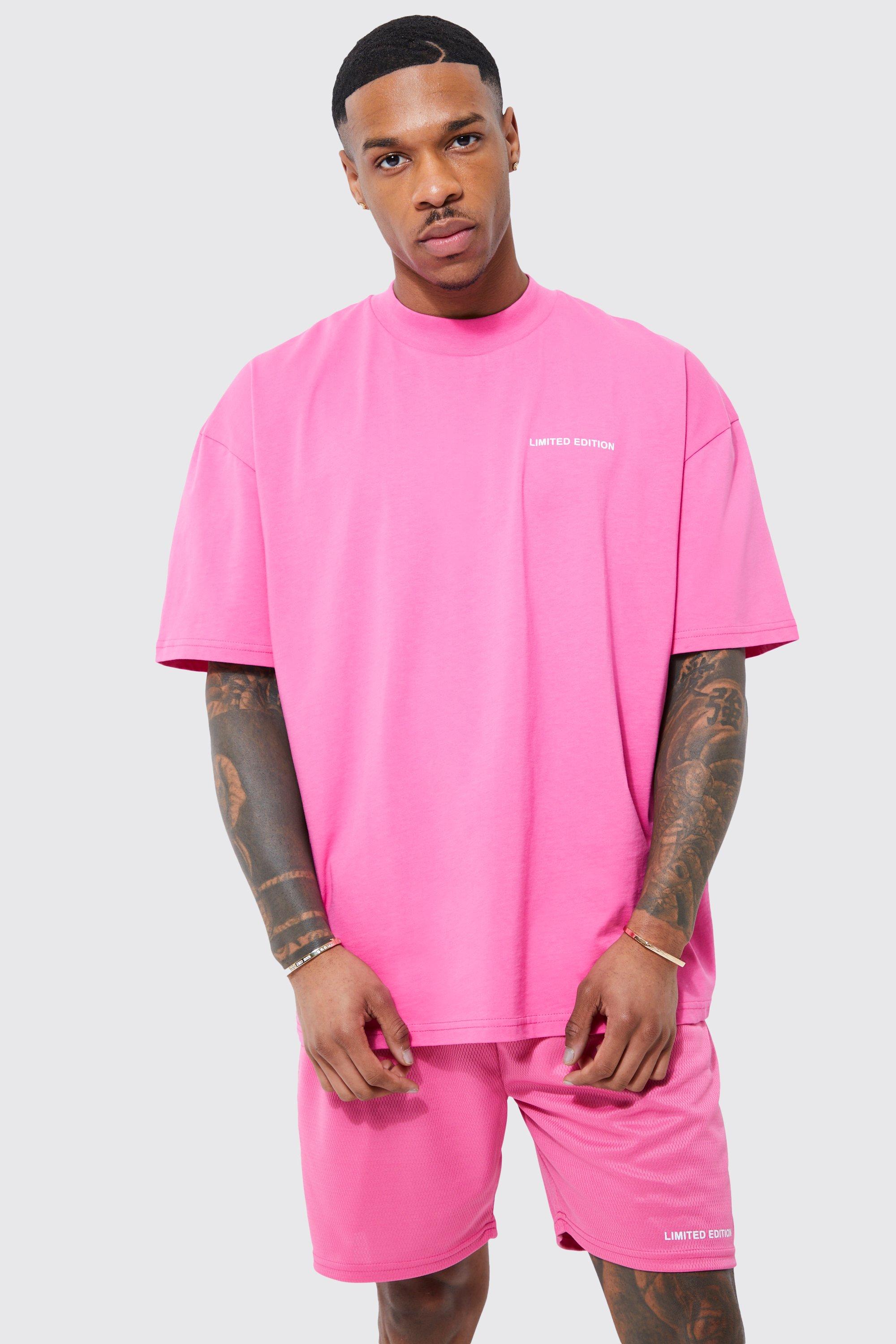 Oversized T-shirt And Mesh Limited Short Set | boohoo